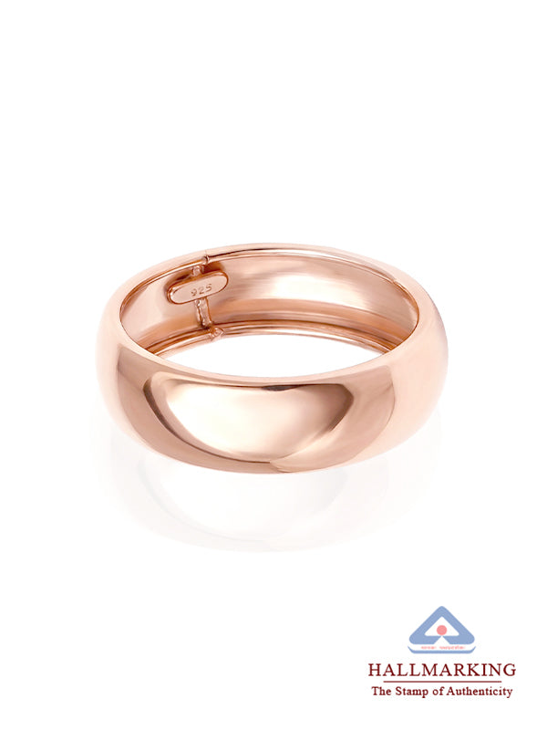 Rose Gold Plated Band Finger Ring