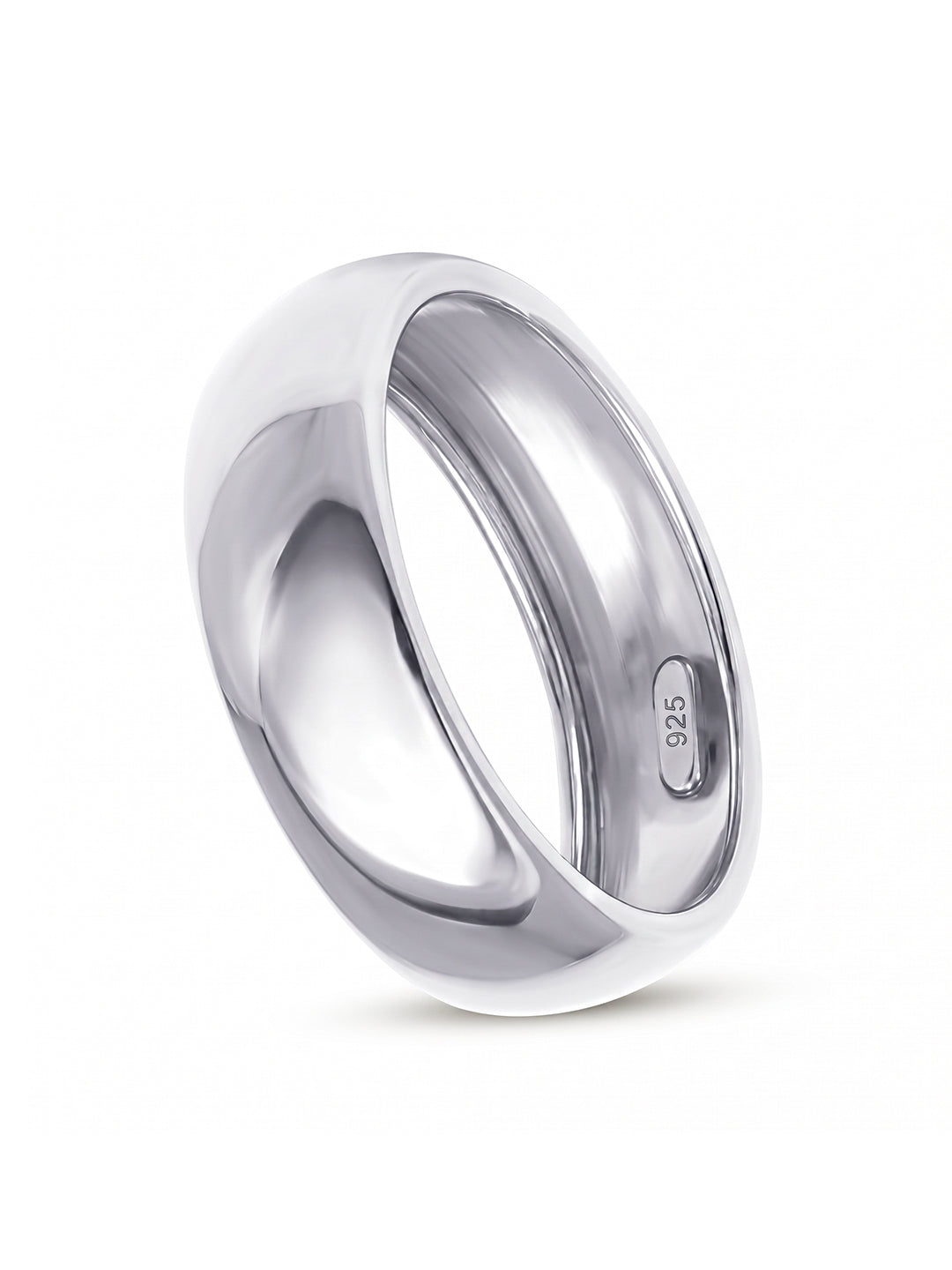 Silver Crystal Eternity Ring