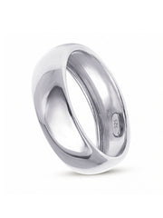 Silver Crystal Eternity Ring