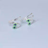 925 Sterling Silver Enamel Peacock Feather Toe Ring Pair for Women