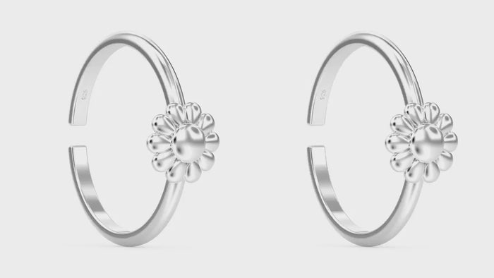 Buy Fancy Silver Toe Rings |GRT Jewellers