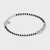 925 Sterling Silver Cubic Zirconia Crystalball Adjustable Hand Wrist Mangalsutra Bracelet for Women