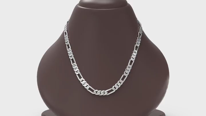 Load video: Men's Silver Chain Necklace