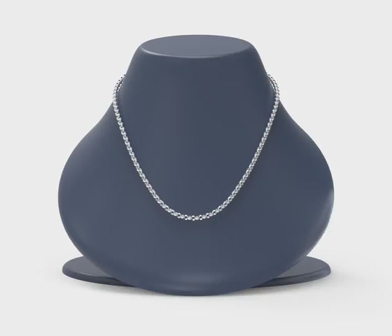 Load video: Silver Chain Necklace