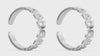 925 Sterling Silver Cut-work Toe Ring For Women