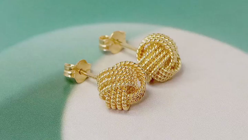 Load video: Gold Everyday Studs