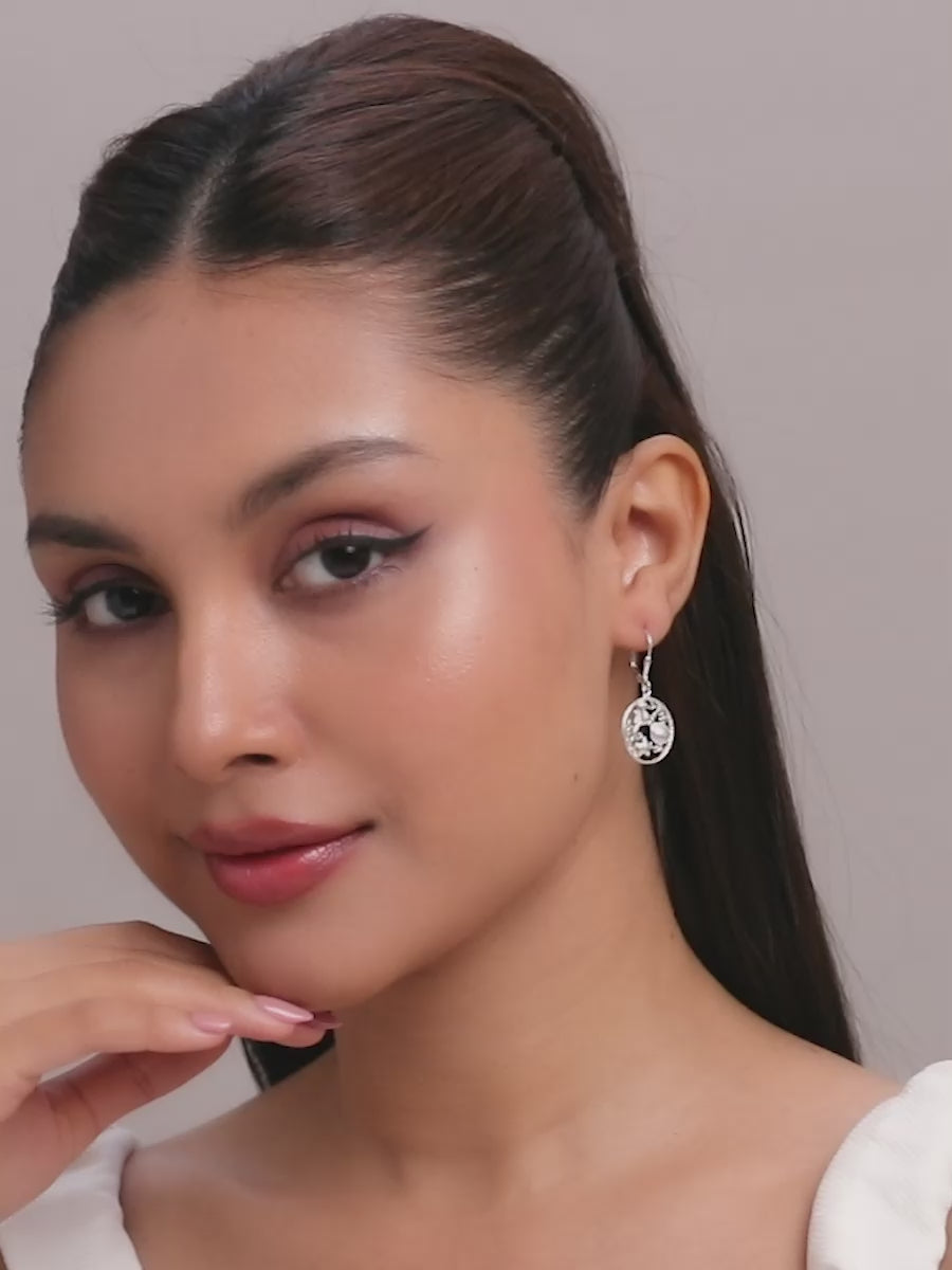 Load video: Sea Life Leverback Drop Earrings