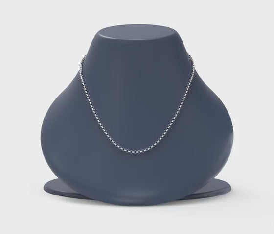 Load video: 925 Sterling Silver Italian Rolo Belcher Link Chain Necklace for Men and Women