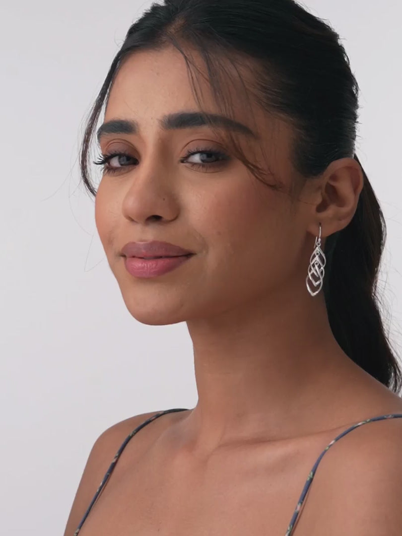 Load video: Infinity Knot Drop Earrings