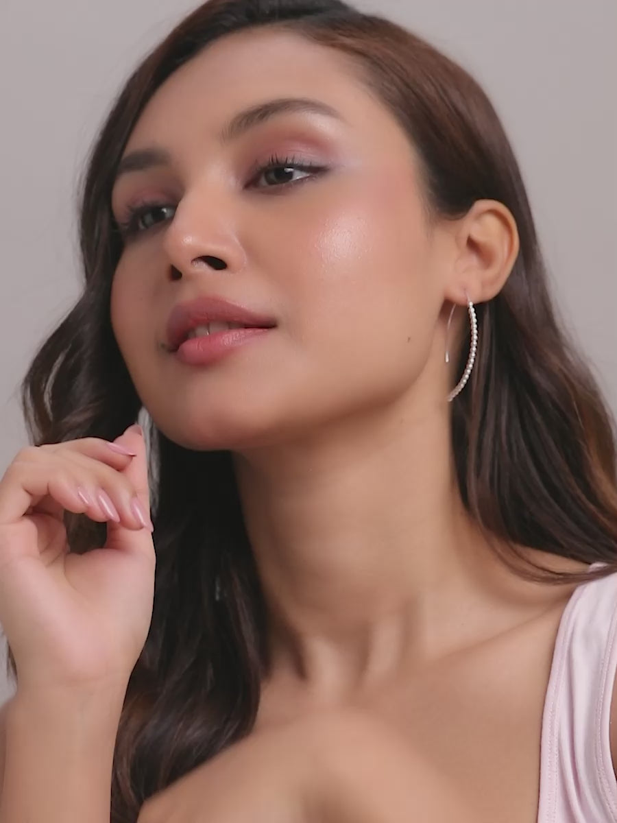 Load video: Ball Bead Threader Earrings