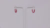 925 Sterling Silver Daily Wear Enamel Hoop Earrings for Women and Girls