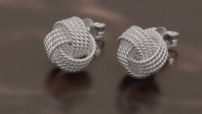 Load video: Silver Everyday Studs