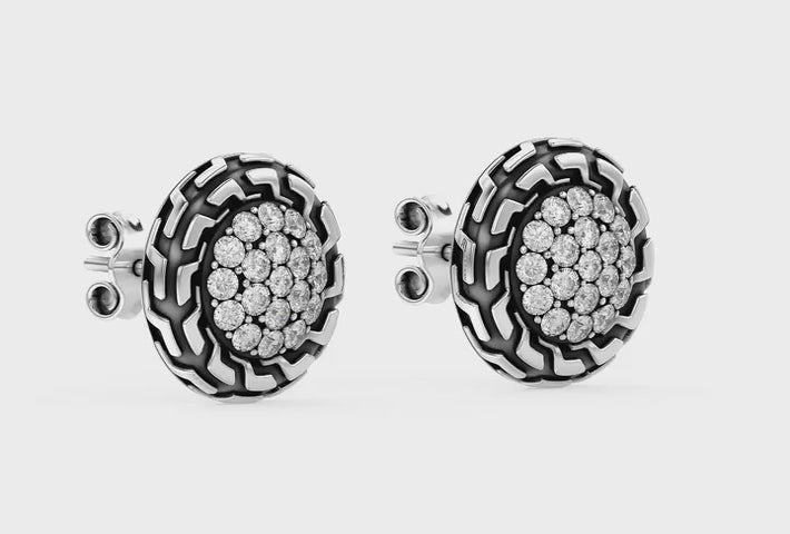 Load video: Vintage Inspired Stud Earring