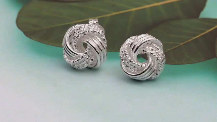 Load video: Gold Push Back Stud Earrings