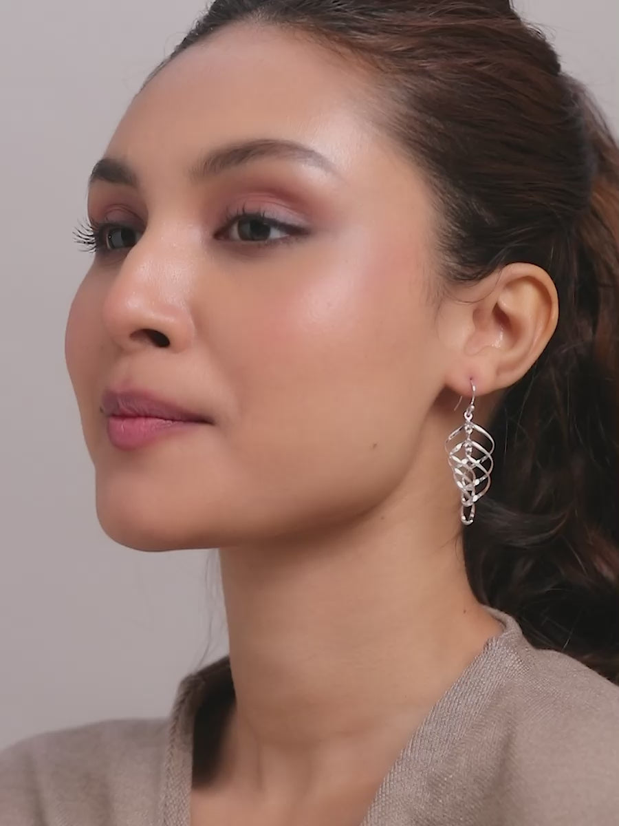 Load video: Infinity Knot Twist French-Wire Earrings