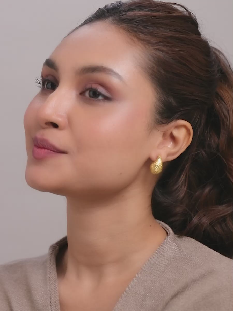Load video: 14K Gold-Plated Aqualume Stud Earrings