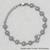 925 Sterling Silver Designer Cz Heart and Flower Style Tennis Bracelet for Women and Girls