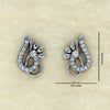 925 Sterling Silver Designer Peacock Cz Stud Earrings for Women and Girls