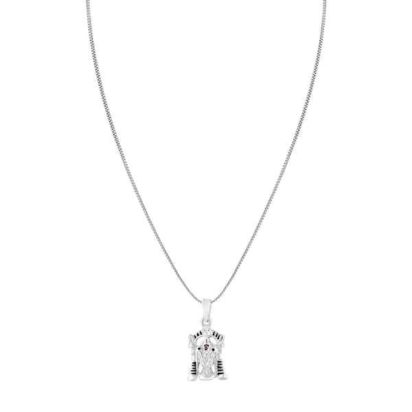 925 Sterling-Silver Tirupati Bala ji Pendant Necklace for Men & Boys