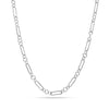 925 Sterling Silver Italian Paperclip Link Chain Necklace for Women 24 Inches