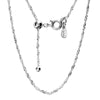 925 Sterling Silver Italian Singapore-Chain Necklace for Women