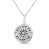 925 Sterling Silver Antique Engrave You are My Sunshine Pendant Necklace for Women