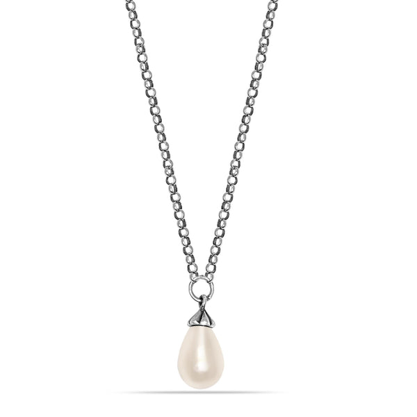 925 Sterling Silver Pearl Pendant Necklace for Women