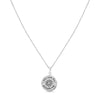 925 Sterling Silver Antique Engrave You are My Sunshine Pendant Necklace for Women