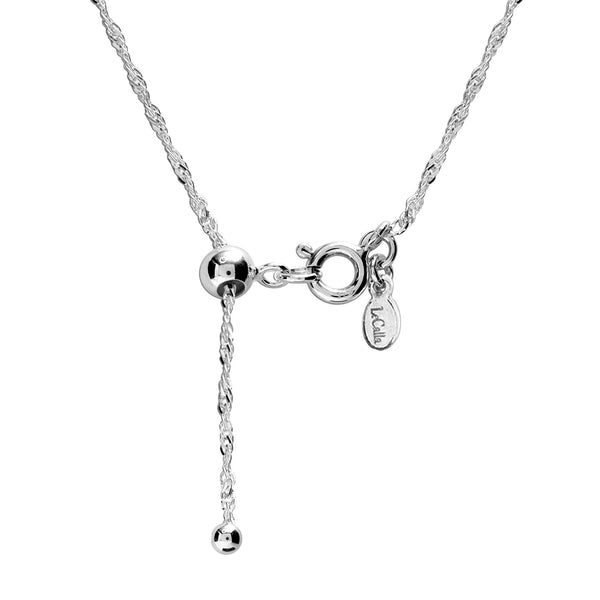 925 Sterling Silver Italian Singapore-Chain Necklace for Women