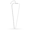 925 Sterling Silver Italian Duality Chain Necklace for Women