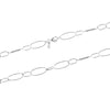 925 Sterling Silver Italian Paperclip Link-Chain Necklace for Women 18 Inches