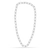 925 Sterling Silver Italian BIG PaperClip Link Chain Necklace for Women