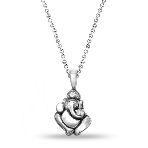 925 Sterling Silver Jewellery Ganesh Pendant Necklace for Women