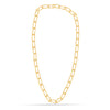 925 Sterling Silver Italian Gold Plated BIG PaperClip Link Chain Necklace for Women