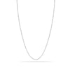 925 Sterling Silver Italian Adjustable Cable Chain Necklace for Women 24 Inches