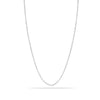 925 Sterling Silver Italian Adjustable Cable Chain Necklace for Women 24 Inches