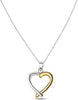 925 Sterling Silver Heart Pendant Necklace for Women Teen Girl