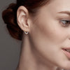 925 Sterling Silver Two-Tone Beaded Bohemian Bali Tribal Endless Hoop Earring for Teen Women 15mm