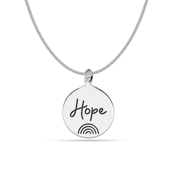 925 Sterling Silver Hope Charity NHS Charities Together Necklace for Women Teen