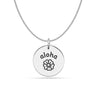 925 Sterling Silver aloha Quote Charms Necklace for Women Girls