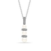 Rhodium Pendant Necklace