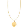 925 Sterling Silver Gold-Plated Believe Disc Necklace for Women & Girls