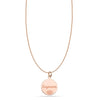 925 Sterling Silver Rose Gold Care International Empower Charity Necklace for Women