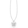 925 Sterling Silver Thankful Grateful Blessed Quote Charms Necklace for Women Girls
