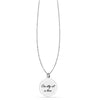 925 Sterling Silver Handwritten Style Necklace for Women Girls