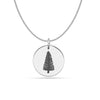 925 Sterling Silver New Year Pine Tree Strength Necklace for Women & Girls