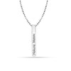 925 Sterling Silver Hakuna Matata Dimensional 3D Bar Necklace for Women & Girls