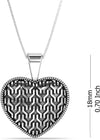 925 Sterling Silver Heart Pendant Necklace for Women Teen Girl
