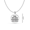 925 Sterling Silver Quote Charms Necklace for Teen Women