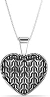 925 Sterling Silver Heart Pendant Necklace for Women Teen Girl